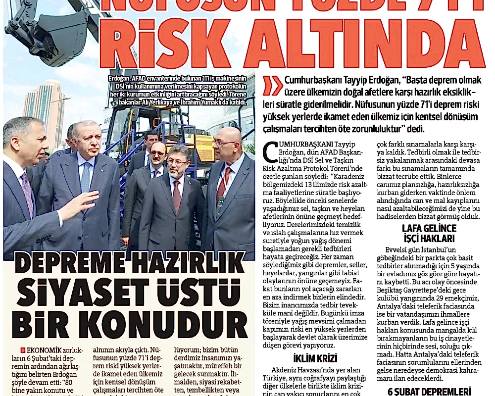 Cumhurbaşkanı Sayın Recep Tayyip Erdoğan MST İş Makinaları