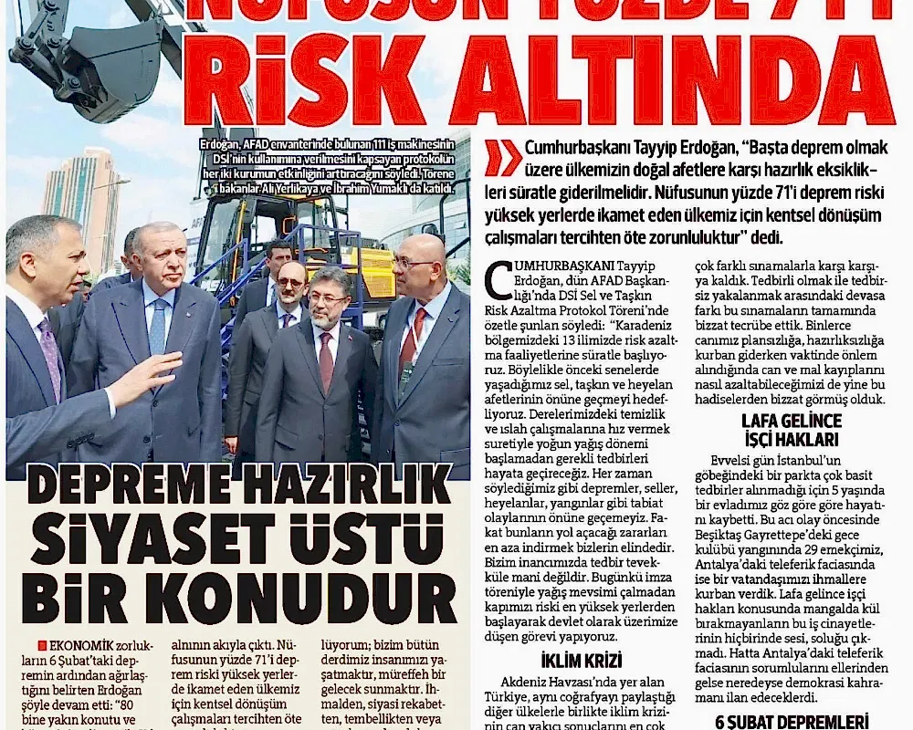 President Mr. Recep Tayyip Erdoğan Inspected MST Construction Equipment