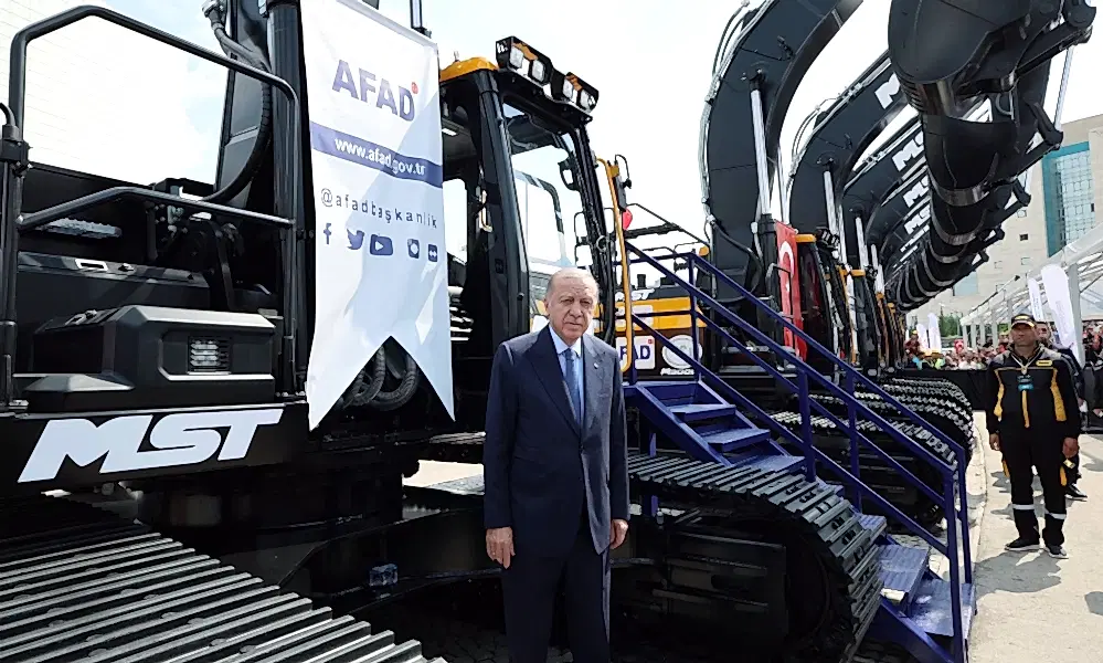 President Mr. Recep Tayyip Erdoğan Inspected MST Construction Equipment