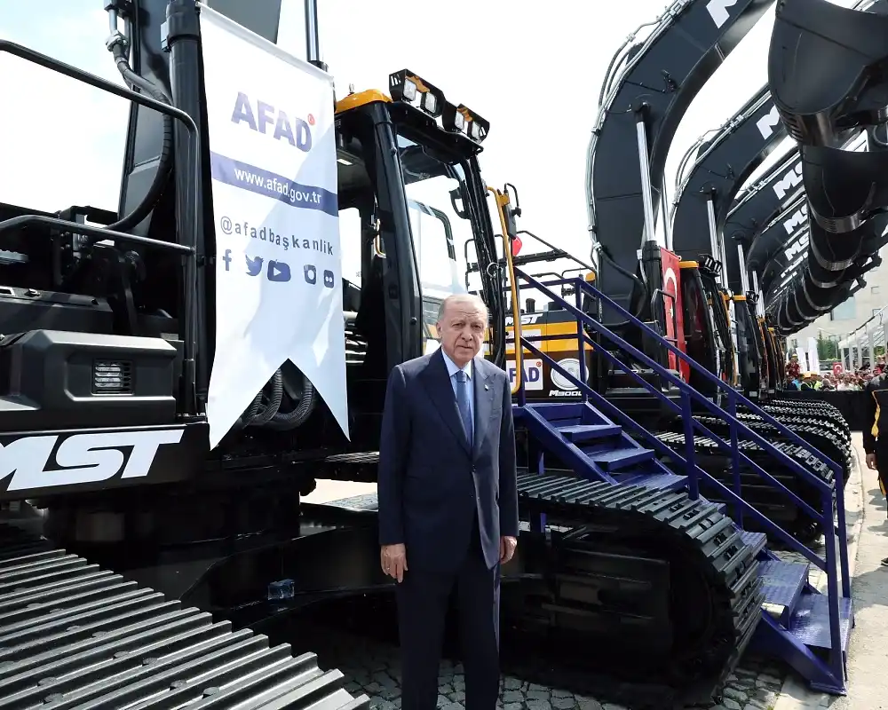 President Mr. Recep Tayyip Erdoğan Inspected MST Construction Equipment
